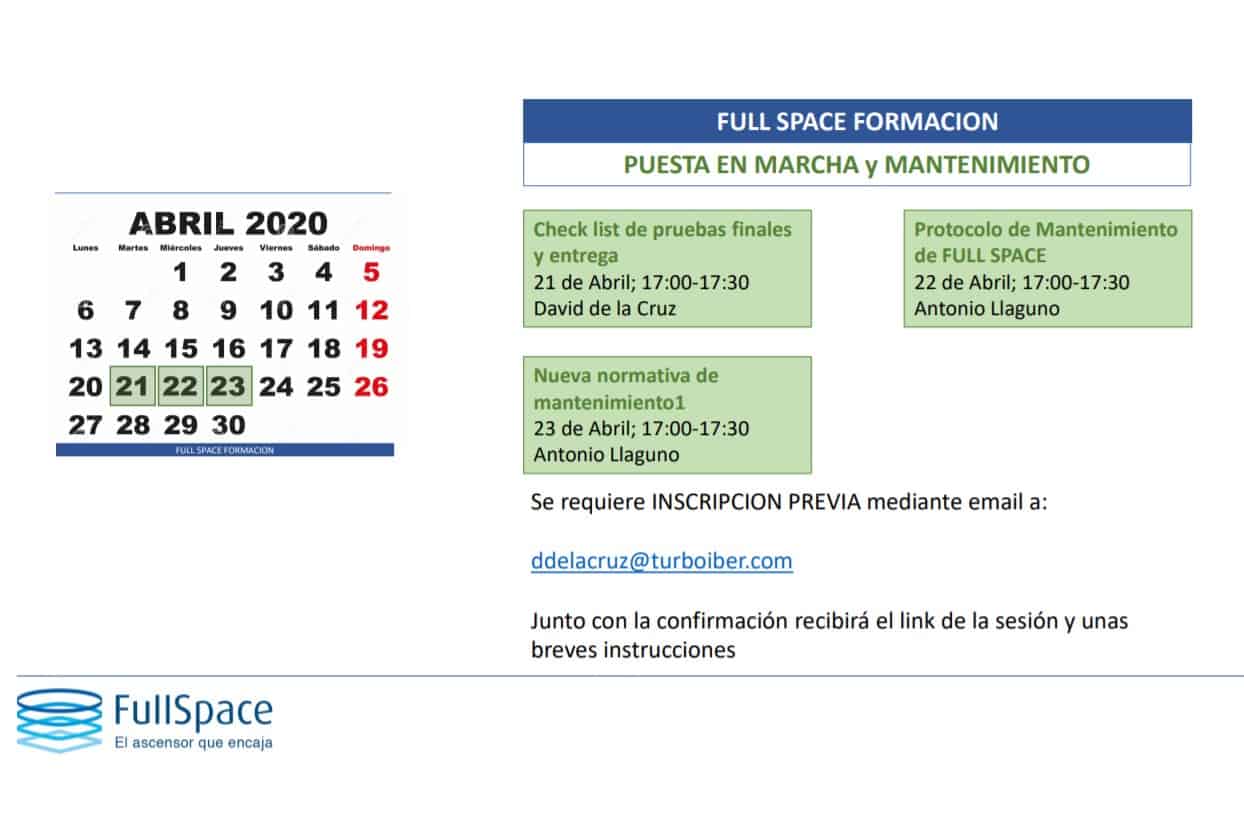 plan de formación de FULLSPACE